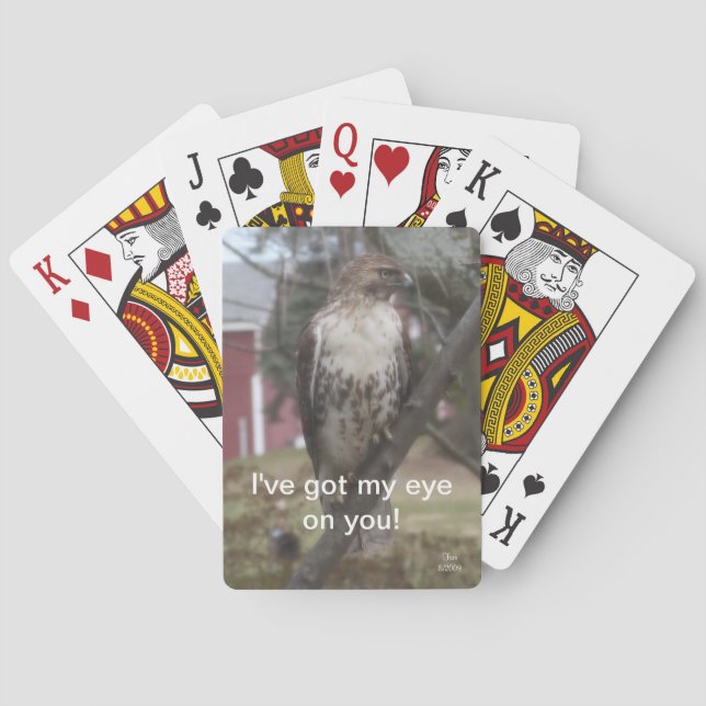 Got mir das Auge auf deinen rottschwanzigen Hawk-S Spielkarten (Rückseite)
