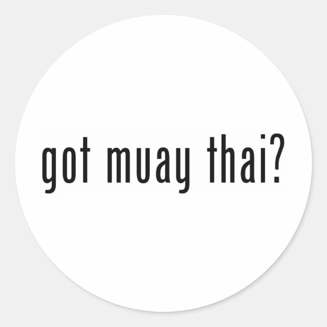 got mir thai? runder aufkleber (Vorderseite)