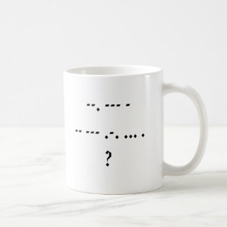 Got Morse? Kaffeetasse