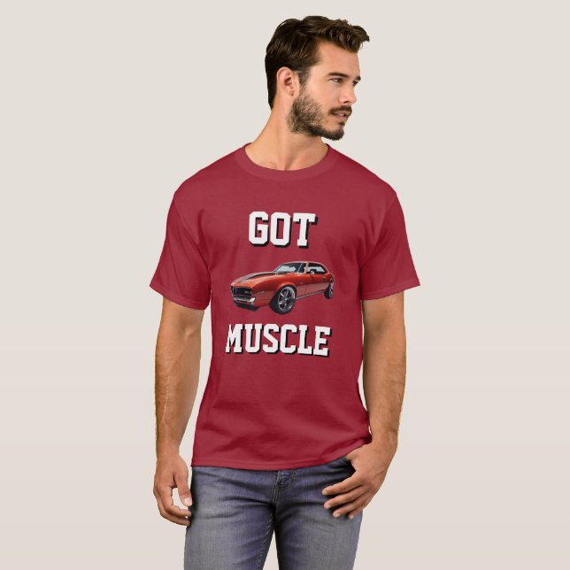GOT MUSCLE CLASSIC CARS Graphic Design Novelty T-Shirt (Vorne ganz)