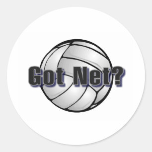 Got Netz?Volleyball Runder Aufkleber
