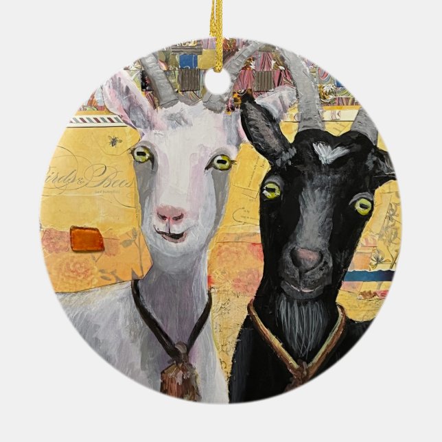 Got Nr. 2: "Hey, Wassup?" Porzellanschmuck Keramik Ornament (Hinten)