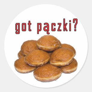 got Paczki? Polnisches Dessert Runder Aufkleber