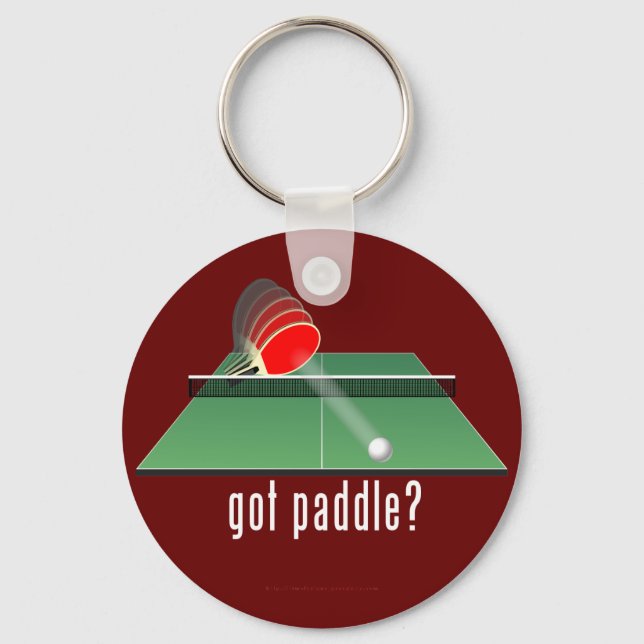 "got Paddel?" Schlüsselanhänger (Vorderseite)