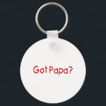 Got Papa (Red) Schlüsselanhänger<br><div class="desc">Autism Awareness merchandise and apparel. Autism t-shirts from infant to adult 6X. Autism hats, ties, bags, aprons, glassware and mugs, notecards and invitations, postage, profile and business cards, buttons, magnets, gifts for parents, teachers and therapists, embroidered products, and more! Customize without set up or design fees! You can add your...</div>
