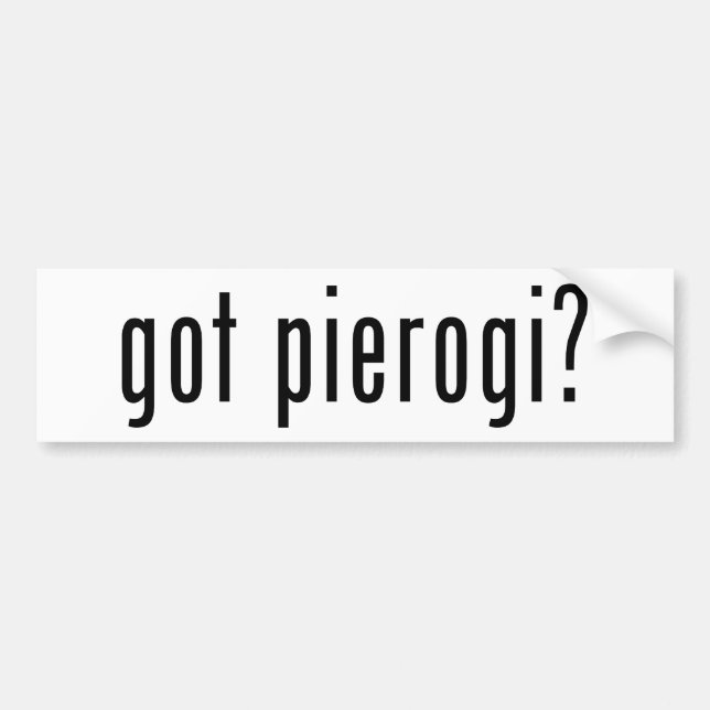 got pierogi? autoaufkleber (Vorne)