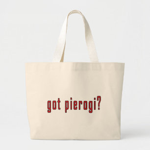 got pierogi? jumbo stoffbeutel