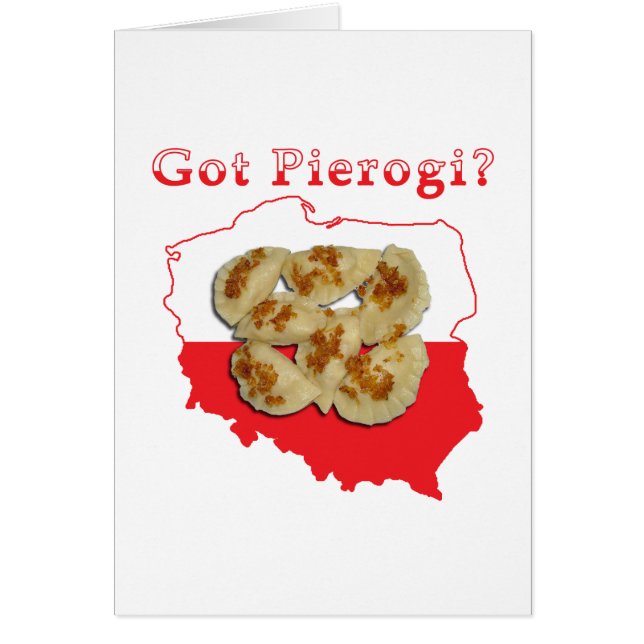 Got Pierogi Polnisch Karte (Vorne)