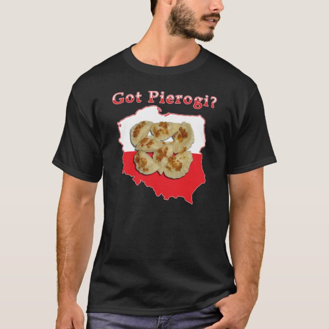 Got Pierogi Polnisch Karte T-Shirt (Vorderseite)