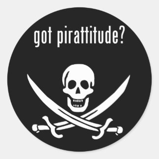 got pirtitude? runder aufkleber