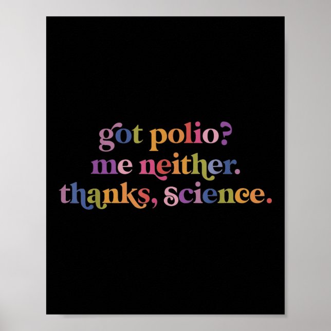 Got Polio Me auch nicht dank Science Poster (Vorne)