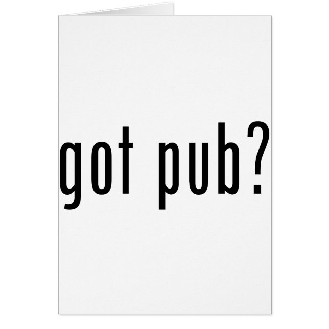 got Pub? (Vorne)