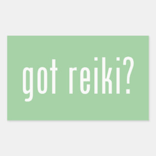 Got Reiki? Rechteckiger Aufkleber