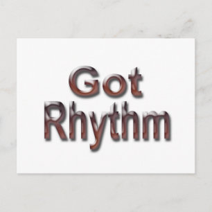 Got Rhythm2 Postkarte