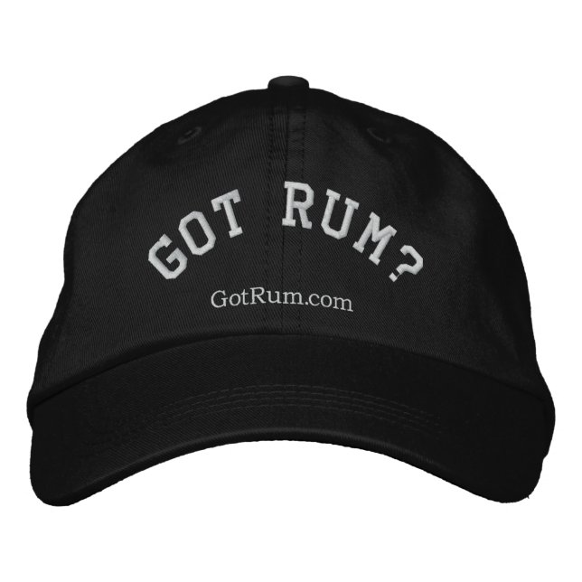 "Got Rum?" bestickte Hülle Bestickte Kappe (Vorderseite)