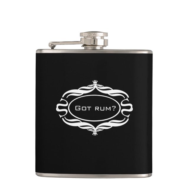 Got Rum-lustige Flasche Flachmann (Vorderseite)