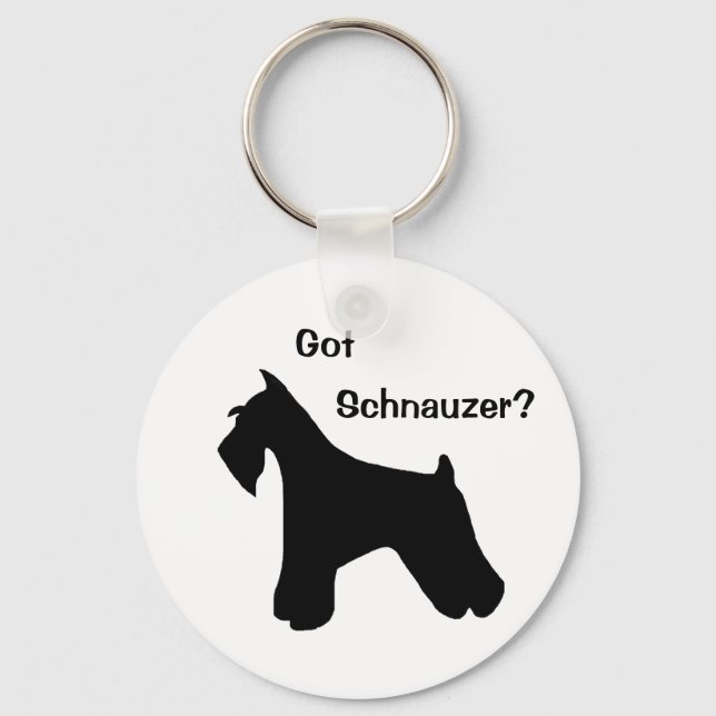 Got Schnauzer Schlüsselanhänger (Vorderseite)
