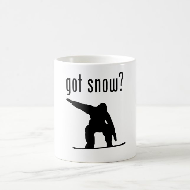 got Schnee? Snowboarding Verwandlungstasse (Mittel)