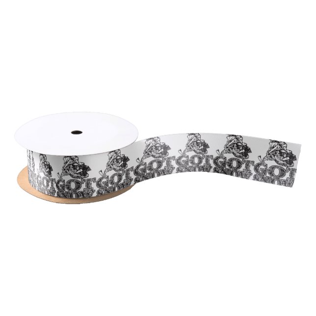 Got Schnee Snowmobiler Satinband (Spule)