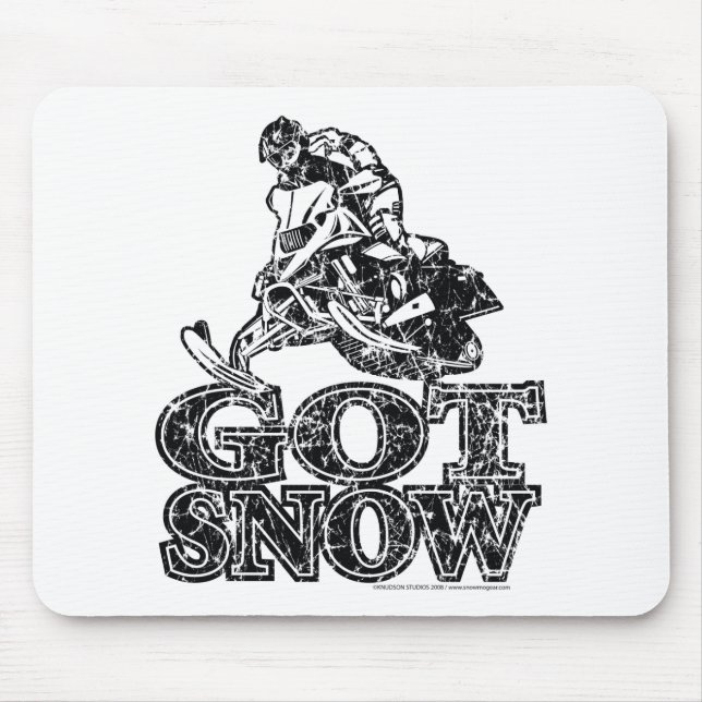 Got schneebekümmert mousepad (Vorne)