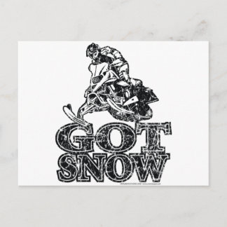 Got schneebekümmert postkarte