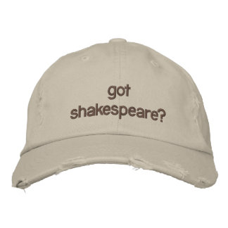 got Shakespeare? Bestickte Kappe