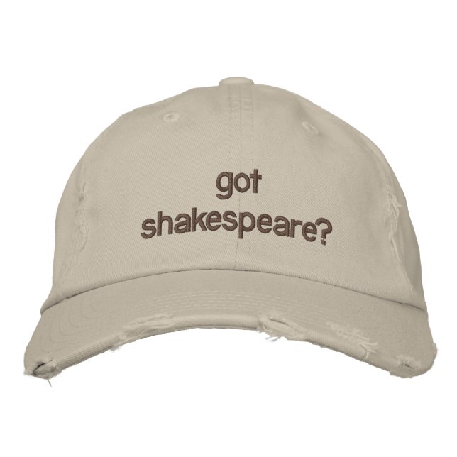 got Shakespeare? Bestickte Kappe (Vorderseite)