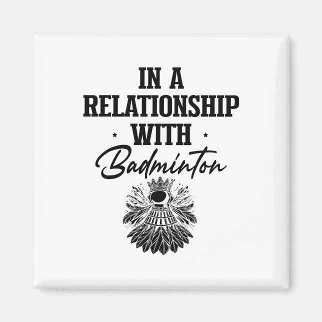 Got Shuttle Badminton Player Shuttle Racket 1 Magnet (Vorne)