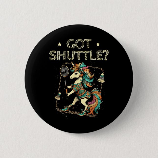 Got Shuttle Badminton Player Shuttle Racket Button (Vorderseite)