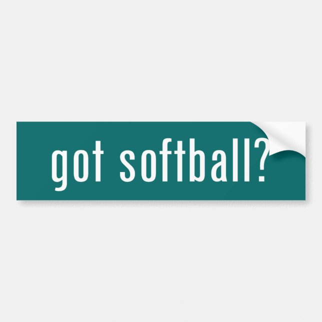 got Softball? Autoaufkleber (Vorne)