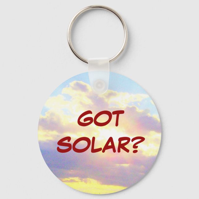GOT SOLAR? keychain Schlüsselanhänger (Vorderseite)