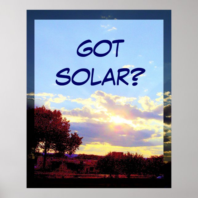 GOT SOLAR? POSTER (Vorne)