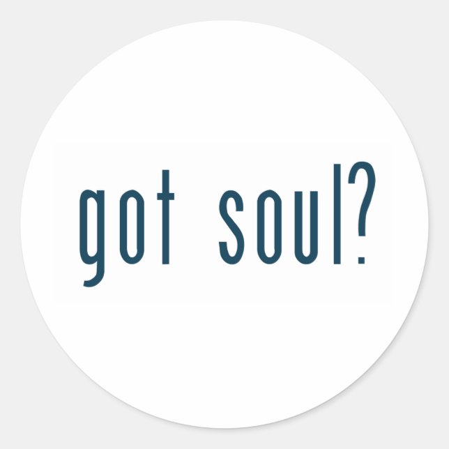 got Soul Runder Aufkleber (Vorderseite)