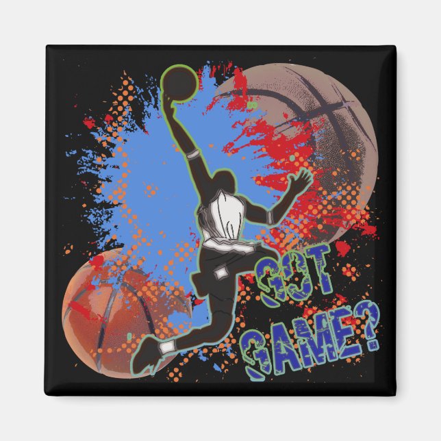 GOT SPIEL - BASKETBALL MAGNET (Vorne)