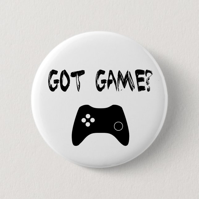 Got Spiel? Funny Gamer Button (Vorderseite)