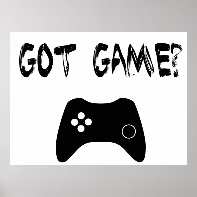 Got Spiel? Funny Gamer Poster (Vorne)