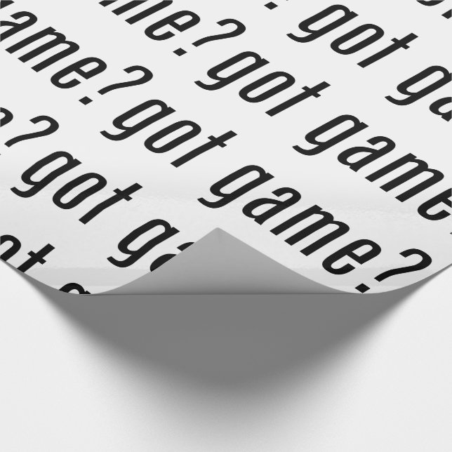 got Spiel? Geschenkpapier (Ecke)