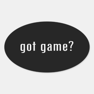got Spiel? Ovaler Aufkleber