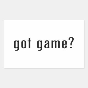 got Spiel? Rechteckiger Aufkleber