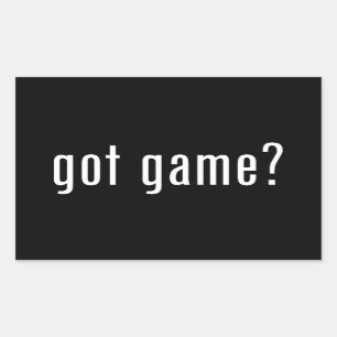 got Spiel? Rechteckiger Aufkleber