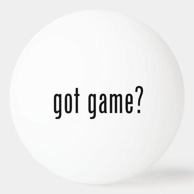got Spiel? Tischtennisball (Vorderseite)