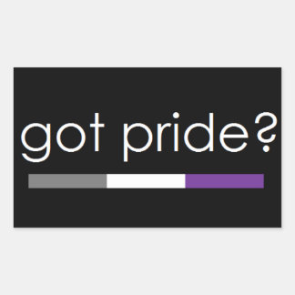 Got Stolz? Aufkleber für asexuelle Personen