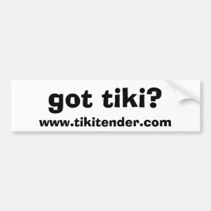got tiki? autoaufkleber