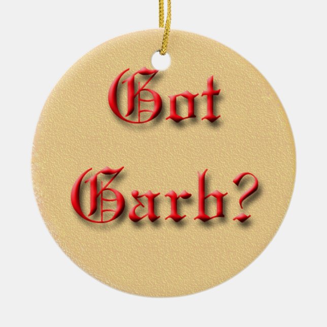 Got Tracht? Keramik Ornament (Vorne)