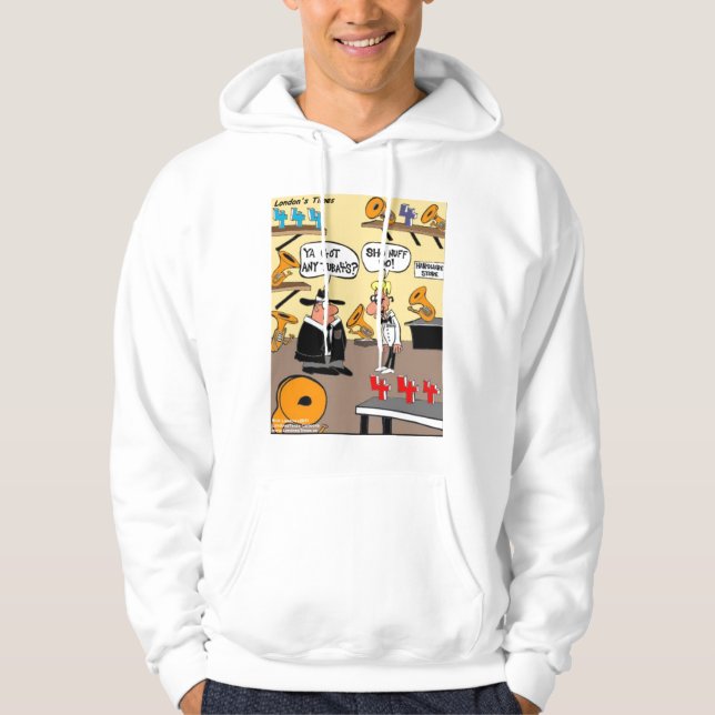 Got Tuba 4's? Funny Cartoon Hoodie von Rick London (Vorderseite)