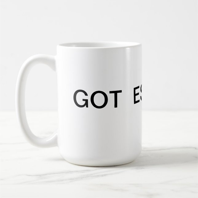 GOT ÜBERTRAGUNGSURKUNDE? KAFFEETASSE (Links)