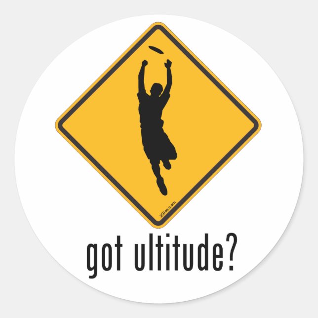 Got Ultitude? Runder Aufkleber (Vorderseite)