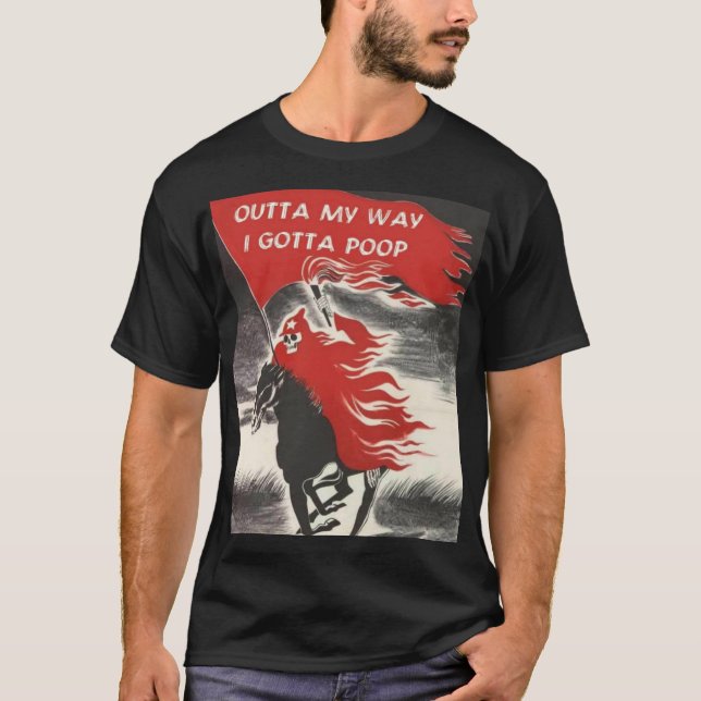 Got, um blasses Reiter-Shirt zu kacken T-Shirt (Vorderseite)
