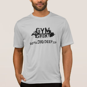 Got, um tiefes Sport TURNHALLEN-SHIRT zu graben T-Shirt