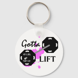 Got, um Weightlifting-Schlüsselanhänger anzuhebe Schlüsselanhänger